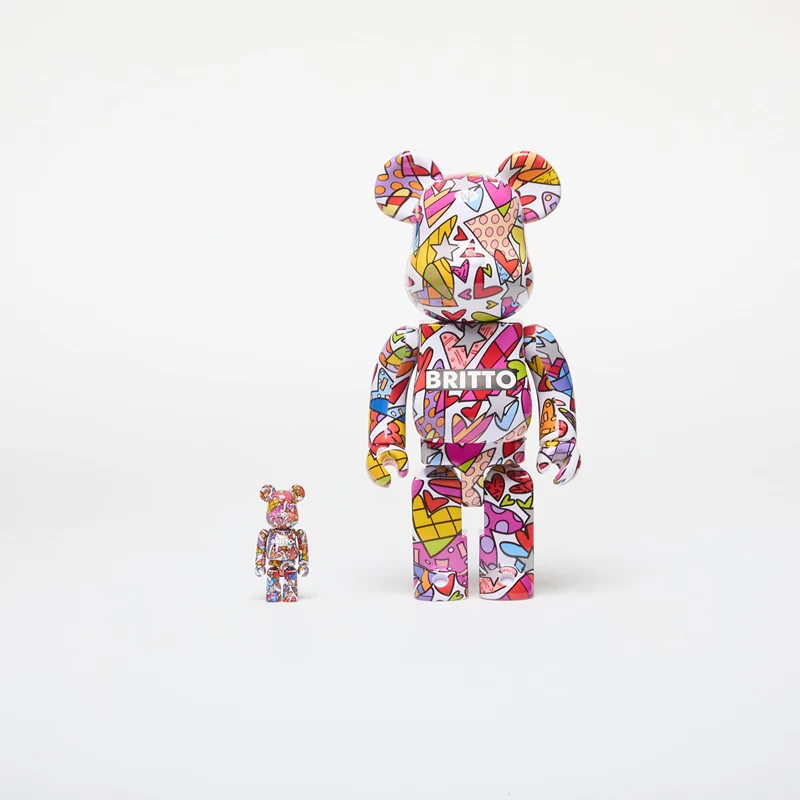 Medicom Toy BE@RBRICK Romero Britto Heart 100% & 400% Set