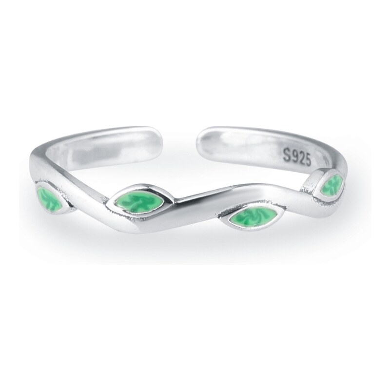 Olivie Strieborný prsteň JARNÁ VETVIČKA 5874 32032385