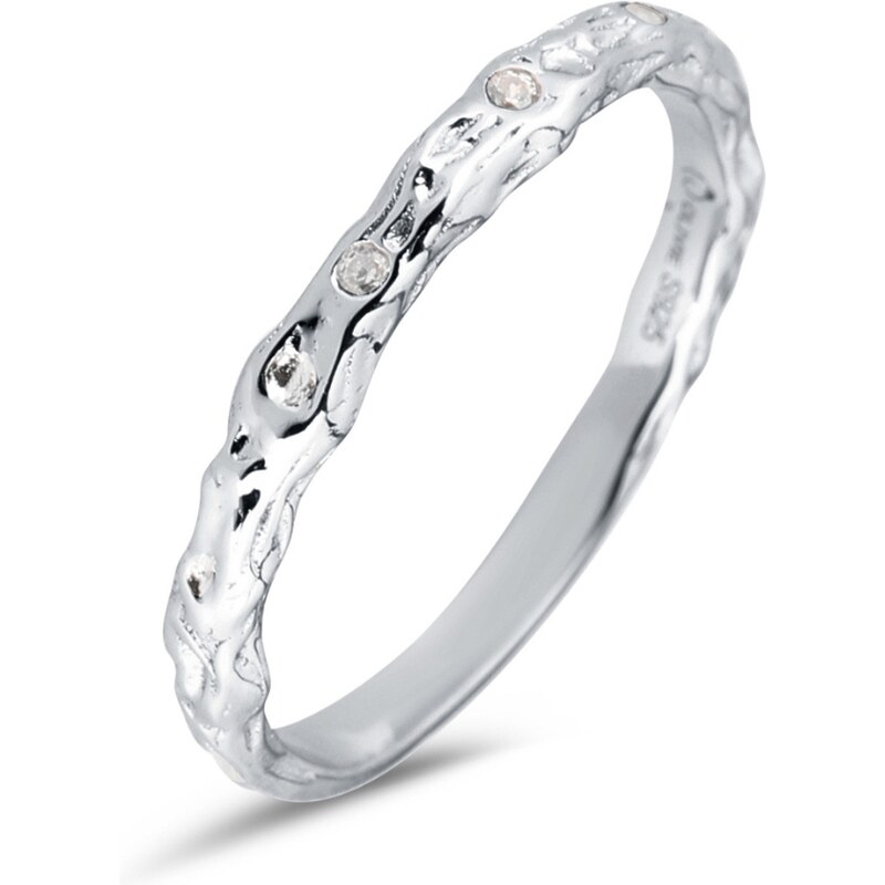 Olivie Strieborný prsteň KÔRA STROMU 7622 44660443