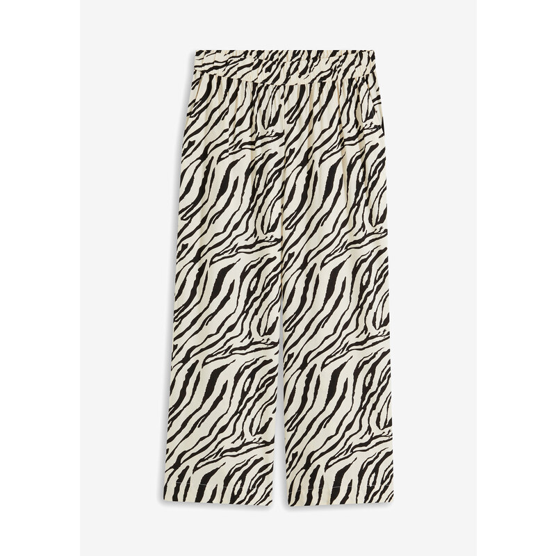 bonprix Nohavice bez zapínania, farba béžová 53691442