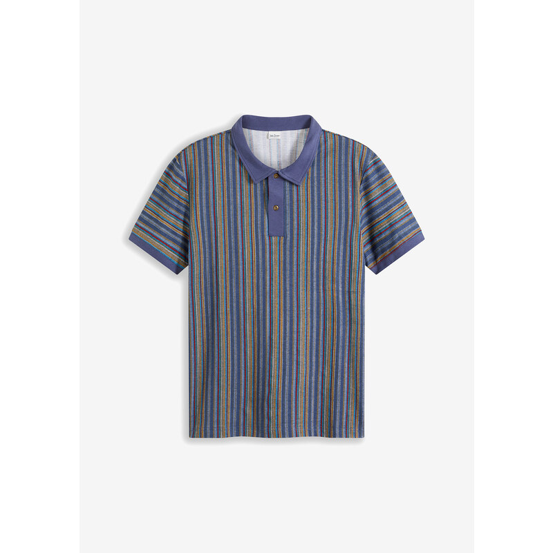 bonprix Polo tričko z bio bavlny, krátky rukáv, farba modrá 53691722