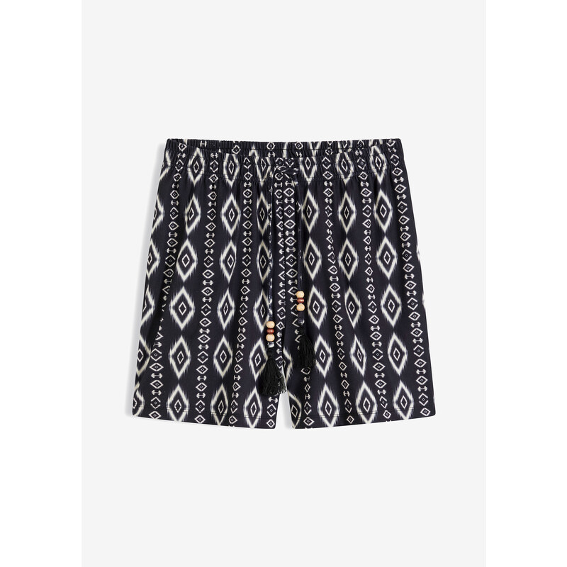 bonprix Šortky, potlačené, farba čierna 53691843