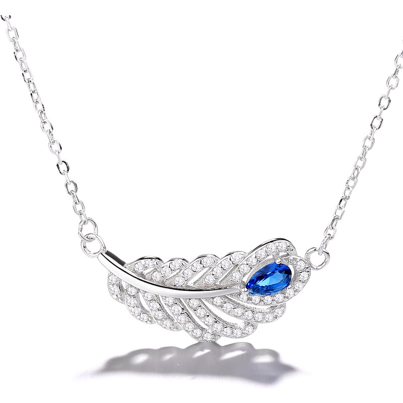 MAJYA Strieborný prívesok s retiazkou PAVIE PIERKO 11042 64581979