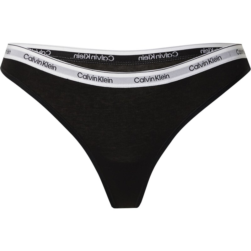 Calvin Klein Underwear Tangá čierna / biela 58412076