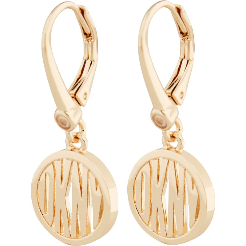 DKNY Náušnice zlatá / priehľadná 54373947