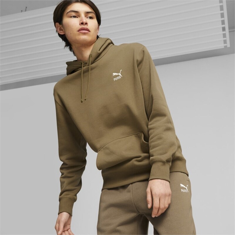 PUMA Classics Small Logo Hoodie FL brown 53700287