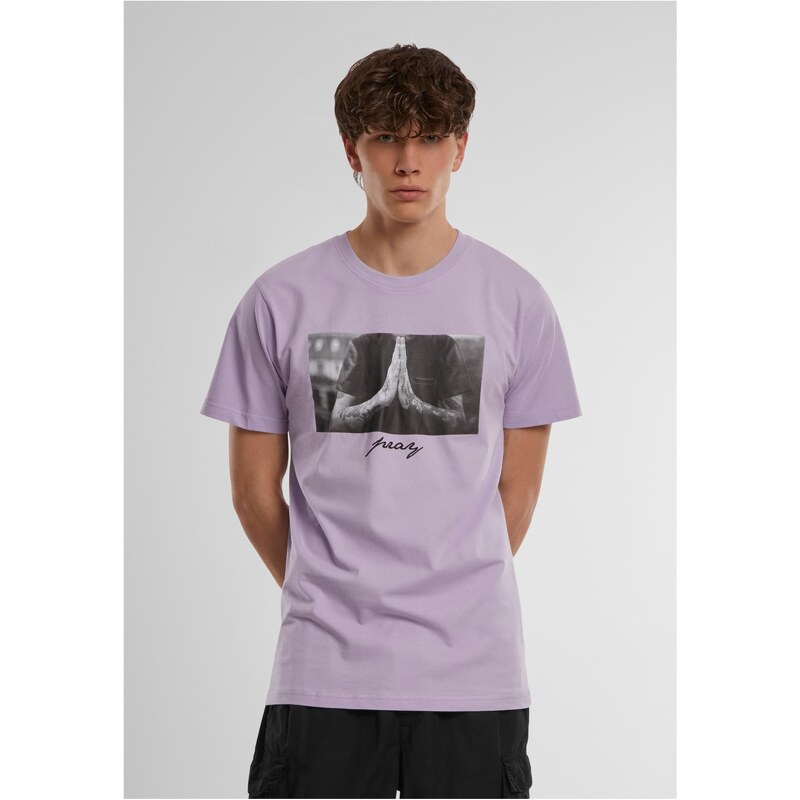 Mister Tee Mens Pray T-Shirt - Purple 50664280