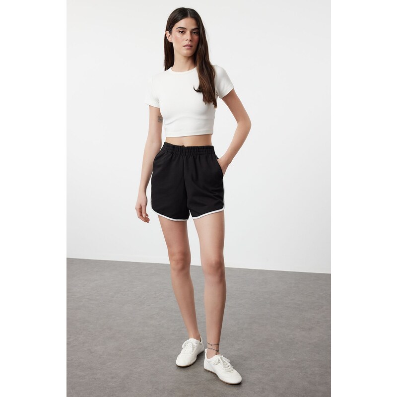 Trendyol Black Piping Detailed Mini Shorts & Bermuda 53864056