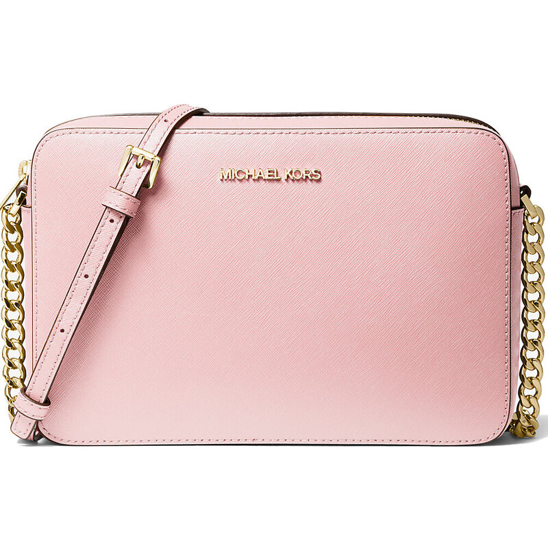 Michael Kors Jet Set Travel Large Saffiano leather Crossbody Powder 32537123