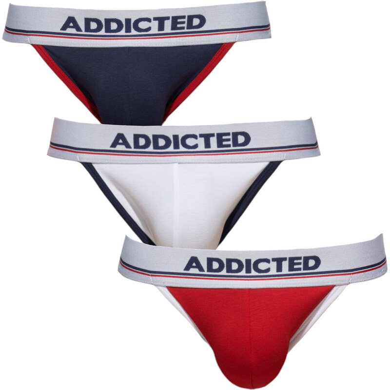 3PACK pánske jocksy Addicted viacfarebné (AD1010P-3COL) 53723955