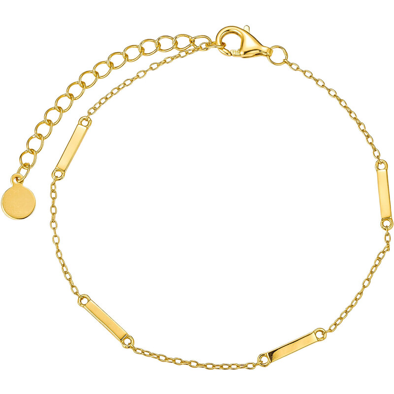 Olivie Strieborný retiazkový náramok GOLD 8954 53780144