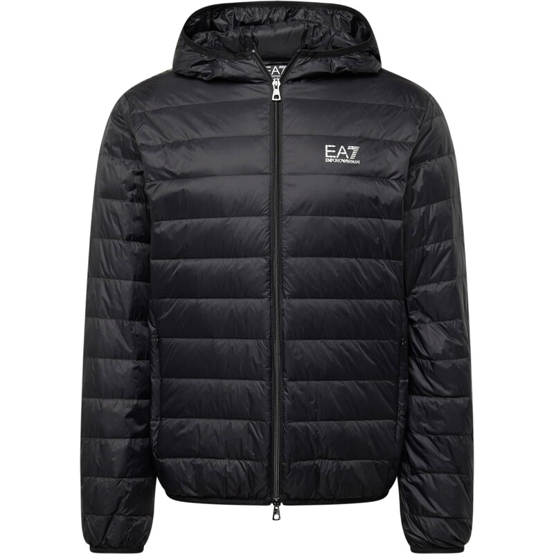 EA7 Emporio Armani Prechodná bunda čierna / biela 54375022