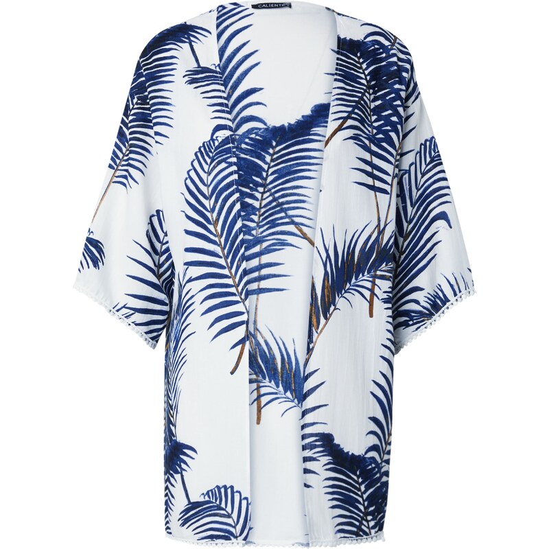 Dámske letné kimono Bianco Lucci s palmovým vzorom