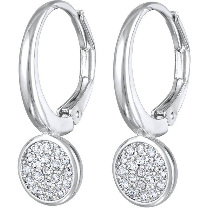 ELLI Náušnice strieborná / priehľadná 54316386