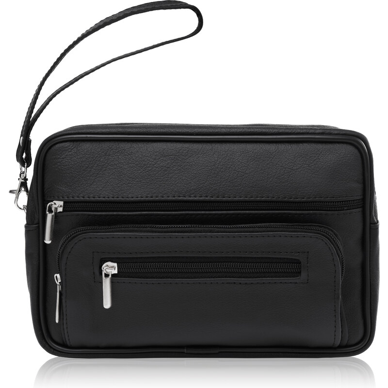 ABRUZZO Pánske kožené vrecko etue | čierna ABR-15 53629406