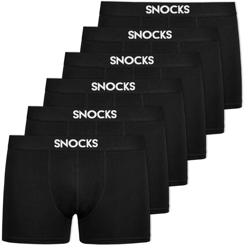 SNOCKS Boxerky SNOCKS čierna / biela 65284157