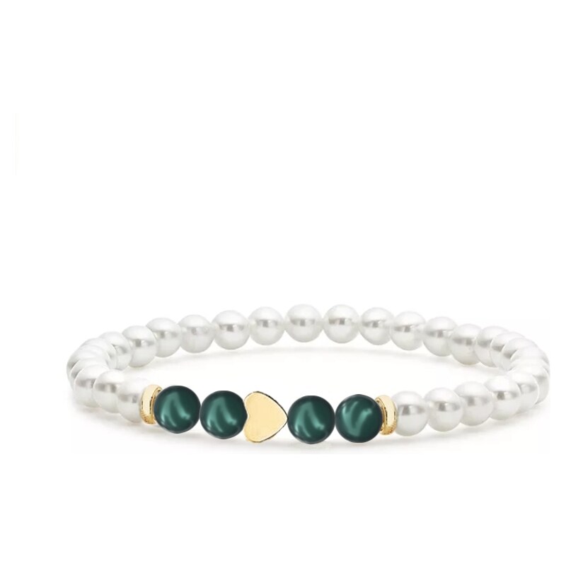 SWAROVSKI Elements Swarovski e. perlový náramok Pearl Desire so srdcom 53825657