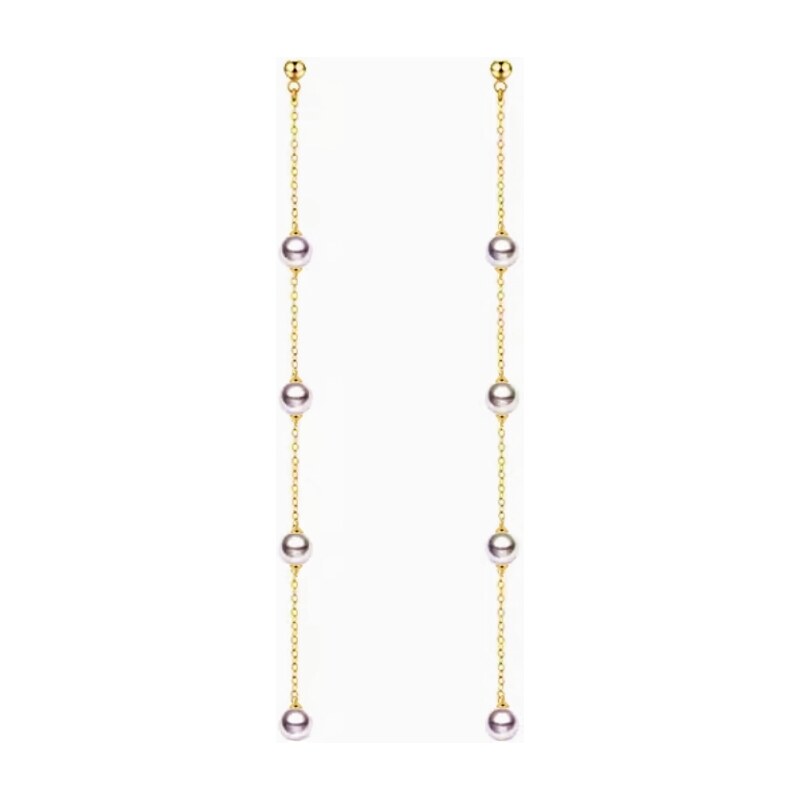 SWAROVSKI Elements Swarovski e. extra dlhé, perlové náušnice Ocean 53825660