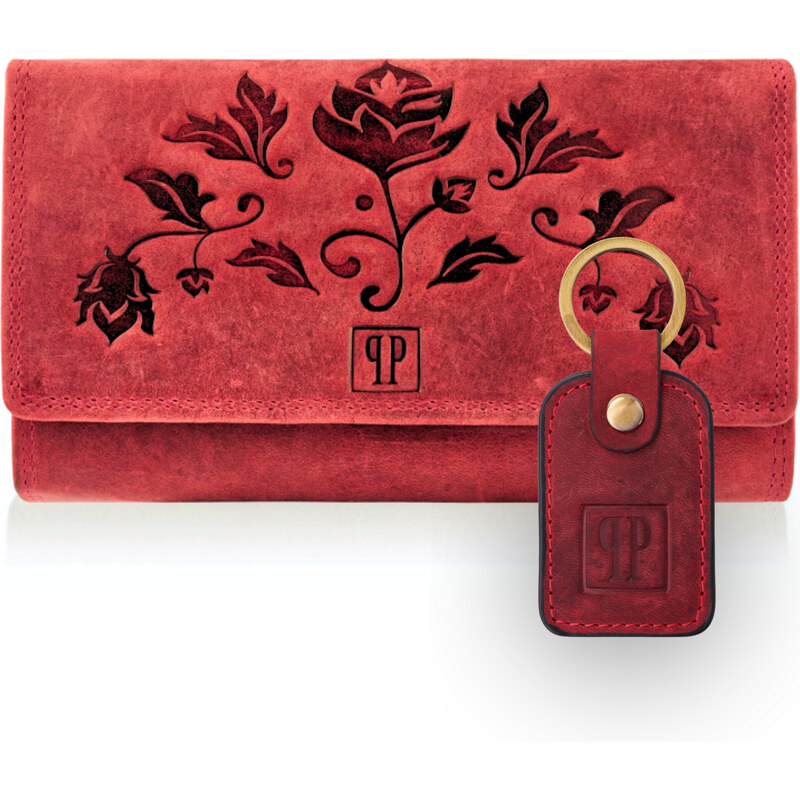 PAOLO PERUZZI Dámska darčeková sada, Kožená peňaženka a kľúčenka | 53825711