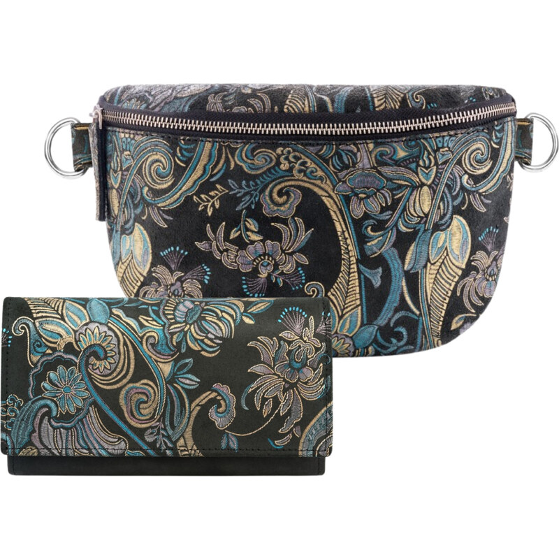 PAOLO PERUZZI Dámska darčeková sada, Kožená ľadvinka a kožená 53825724