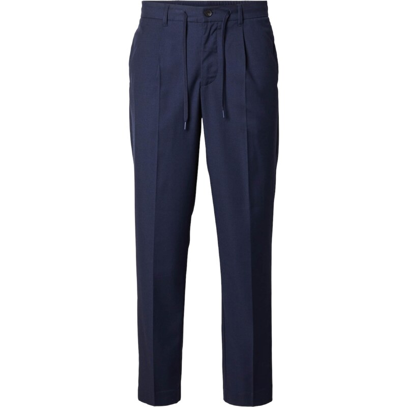 SELECTED Nohavice s pukmi SLHLeroy námornícka modrá 54375593