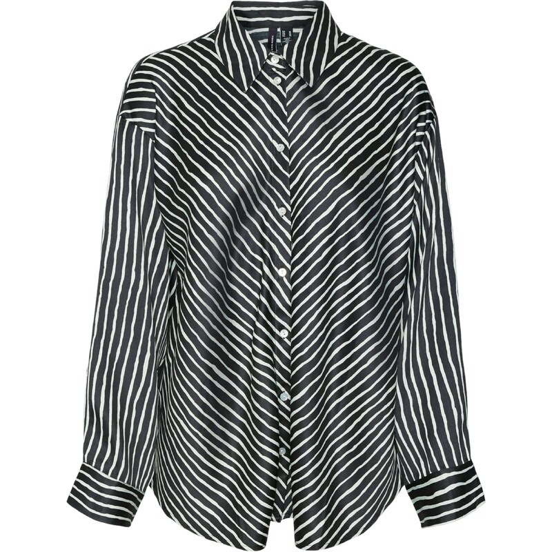 VERO MODA Blúzka Lillian Mara čierna / biela 54362270