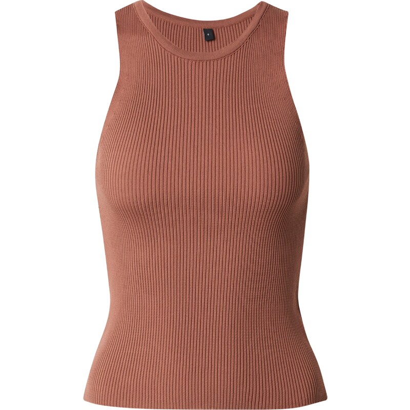 Trendyol Vyšívaný top hnedá 67820135