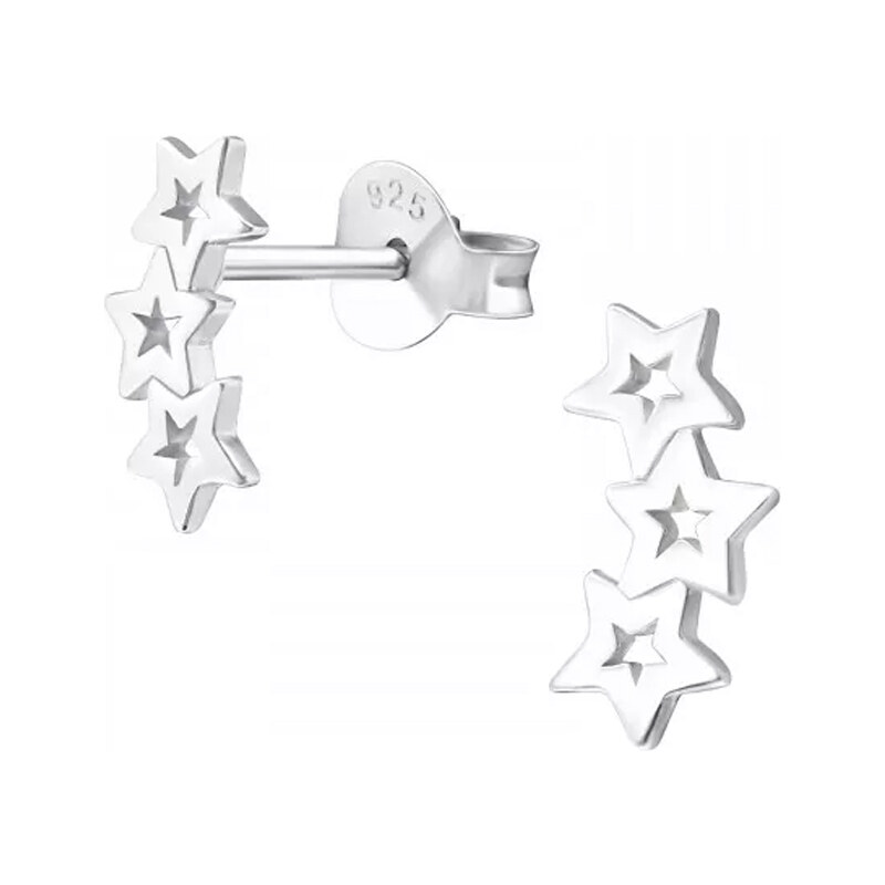 Dámske strieborné náušnice ASTERIA 53858674