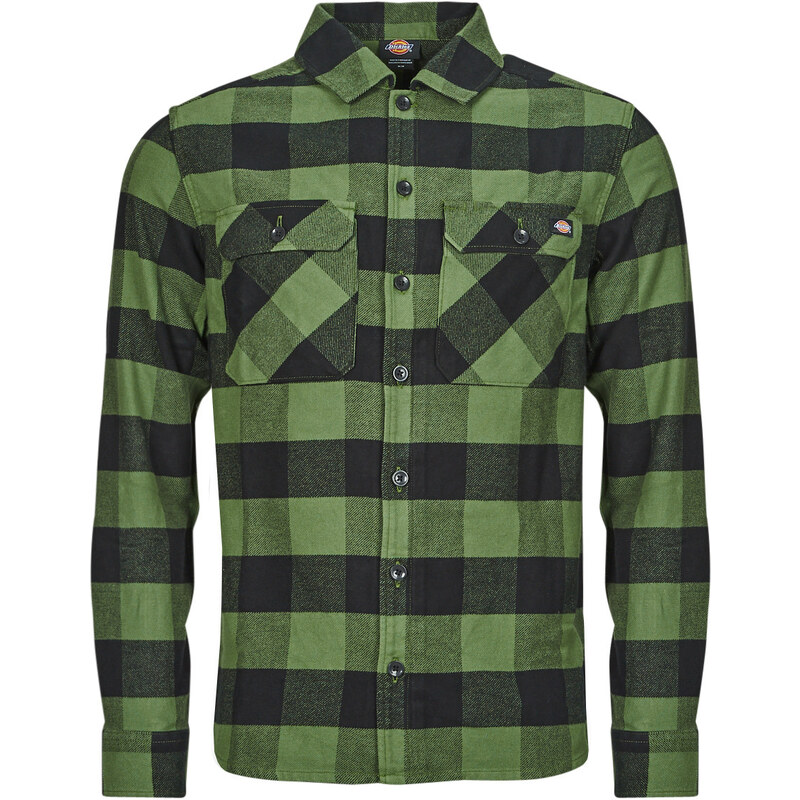 Dickies Košele s dlhým rukávom NEW SACRAMENTO SHIRT PINE GREEN Dickies 56193901