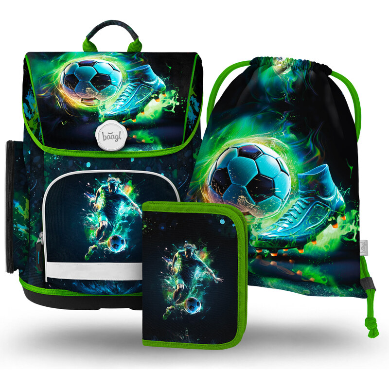 BAAGL SET 3 Ergo Fotbal Hráč: aktovka, penál, sáček 62194761