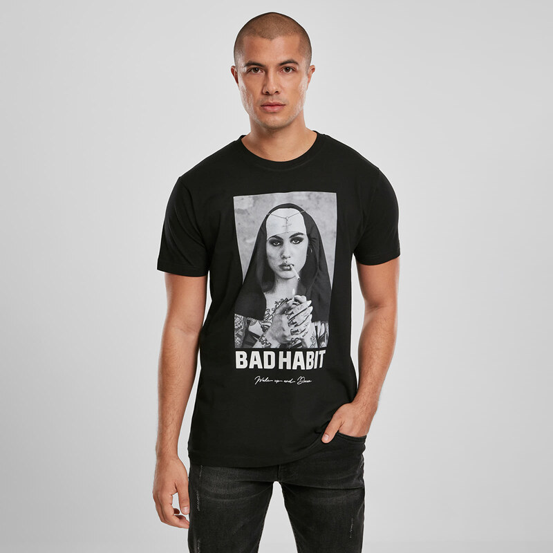Tričko Urban Classics Bad Habit Tee Black S 47100802