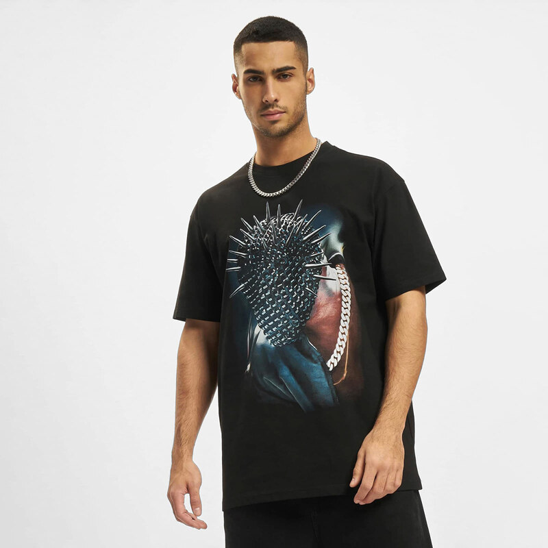 Tričko Urban Classics Thorned Mask Oversize T-Shirt Black XXL 47094142