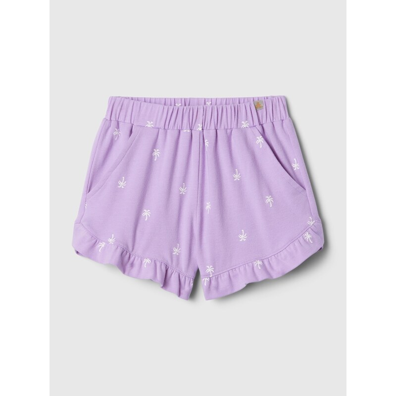 Fialové dievčenské baby kraťasy GAP Brannan 54101843