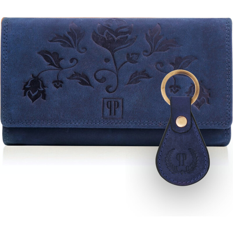 PAOLO PERUZZI Darčeková sada, dámska kožená peňaženka a kľúčenka | 53911859