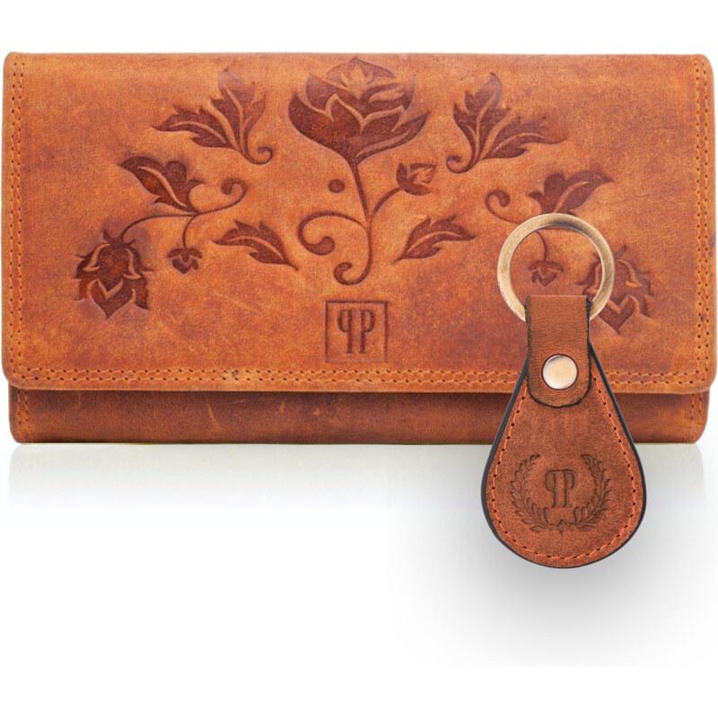 PAOLO PERUZZI Darčeková sada, dámska kožená peňaženka a kľúčenka | 53911860