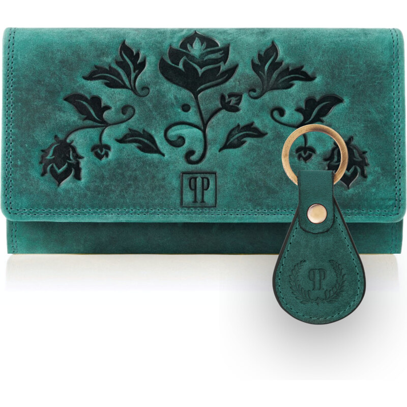 PAOLO PERUZZI Darčeková sada, dámska kožená peňaženka a kľúčenka | 53911861