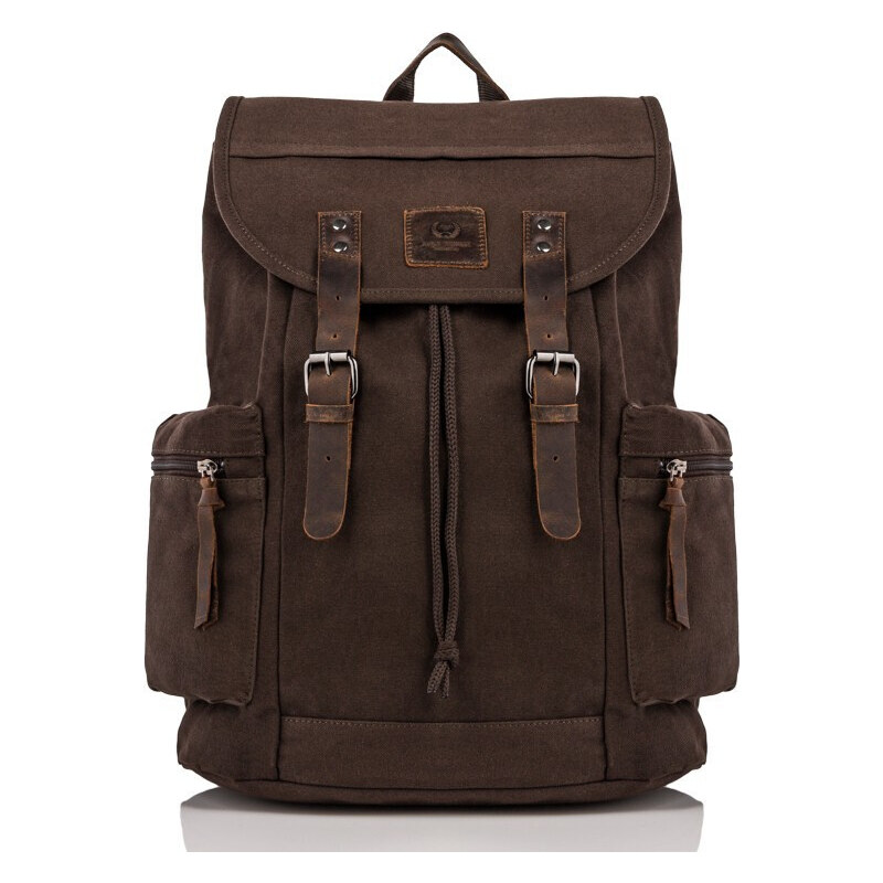 Paolo Peruzzi Pánska súprava, batoh a peňaženka Vintage ZUP-21 | hnedá 53911873