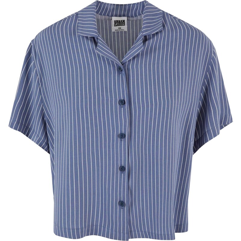 Urban Classics Blúzka Resort modrá / biela 54318858