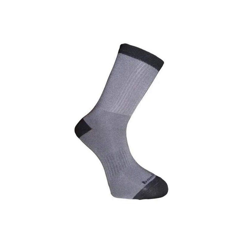 BX-3 LIGHT bambusové ponožky BAMBOX sivá / čierna 47-50 1 kus 1 pár 53920183