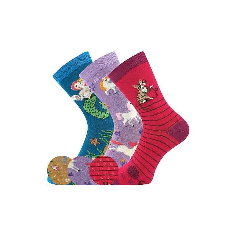 FILIP 06 ABS protišmykové detské ponožky Boma - MORSKÁ VÍLA Mix farieb 60783219