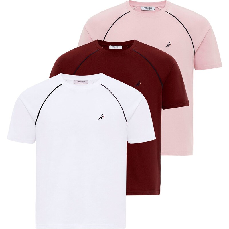 Moxx Paris Tričko ružová / bordová / čierna / biela 54370397