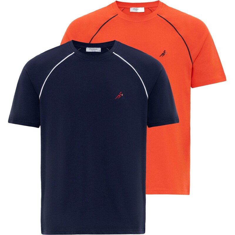 Moxx Paris Tričko modrá / námornícka modrá / oranžová / červená 54370598
