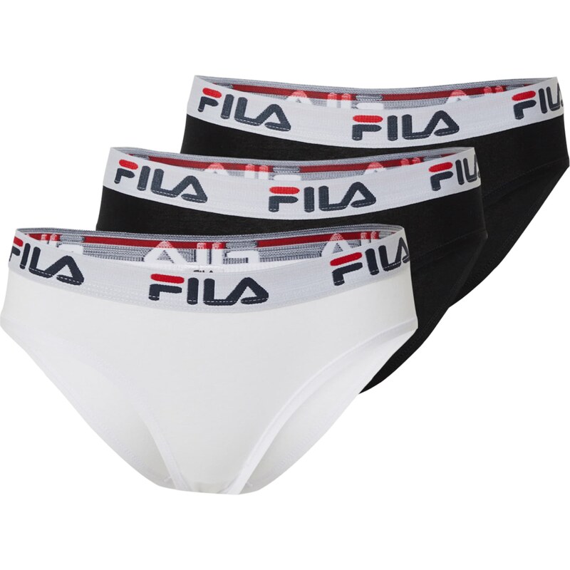 FILA Nohavičky červená / čierna / biela 57902379