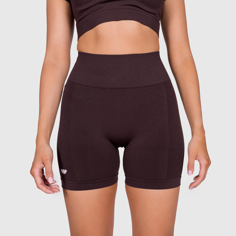 Dámske kraťasy Iron Aesthetics Uplift, hnedé 53943776