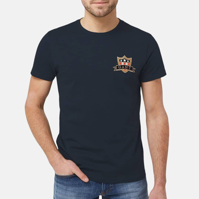 Pánské modré triko Gant 55874 53946438