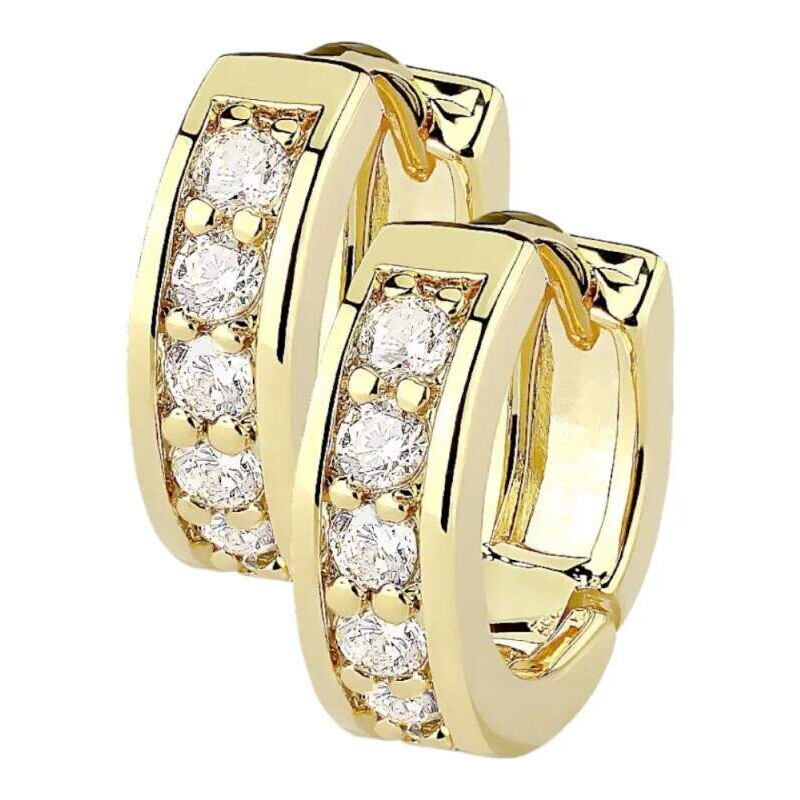 Glory Dámske náušnice z chirurgickej ocele Meggie zlaté EB-005-GDC 53953536