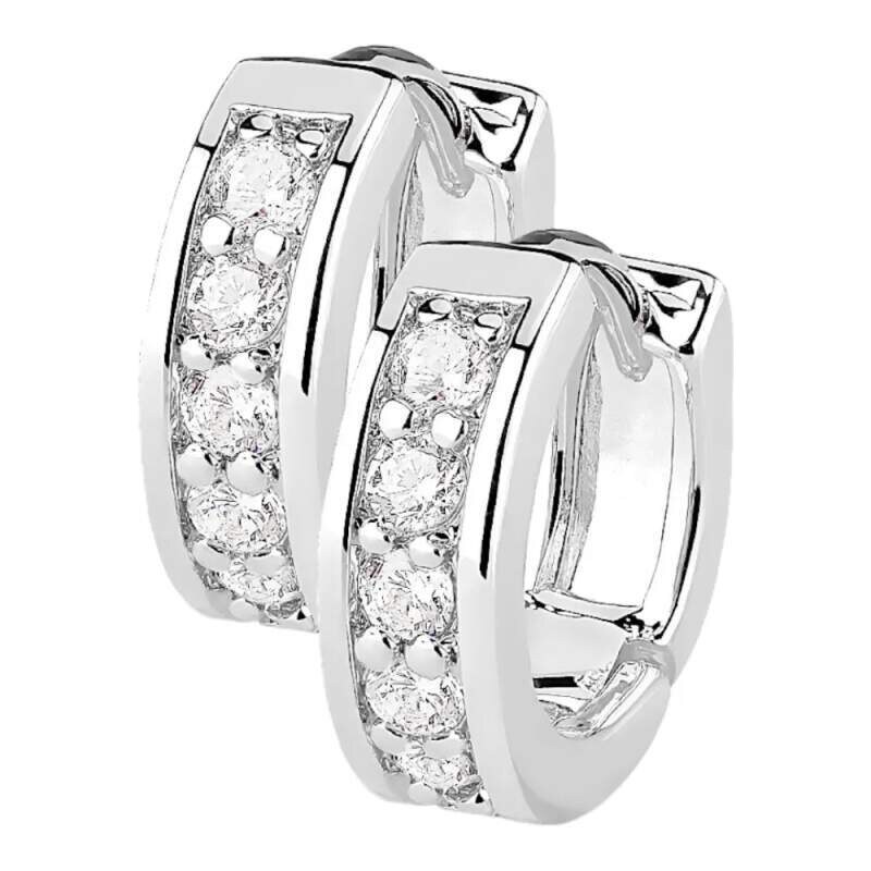 Glory Dámske náušnice z chirurgickej ocele Meggie strieborné EB-005-C 53953537