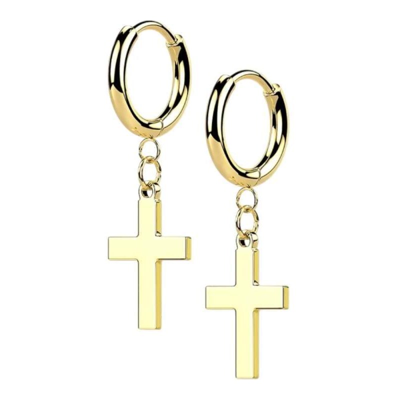 Glory Dámske náušnice z chirurgickej ocele Holly zlaté SE046-GD 53953543