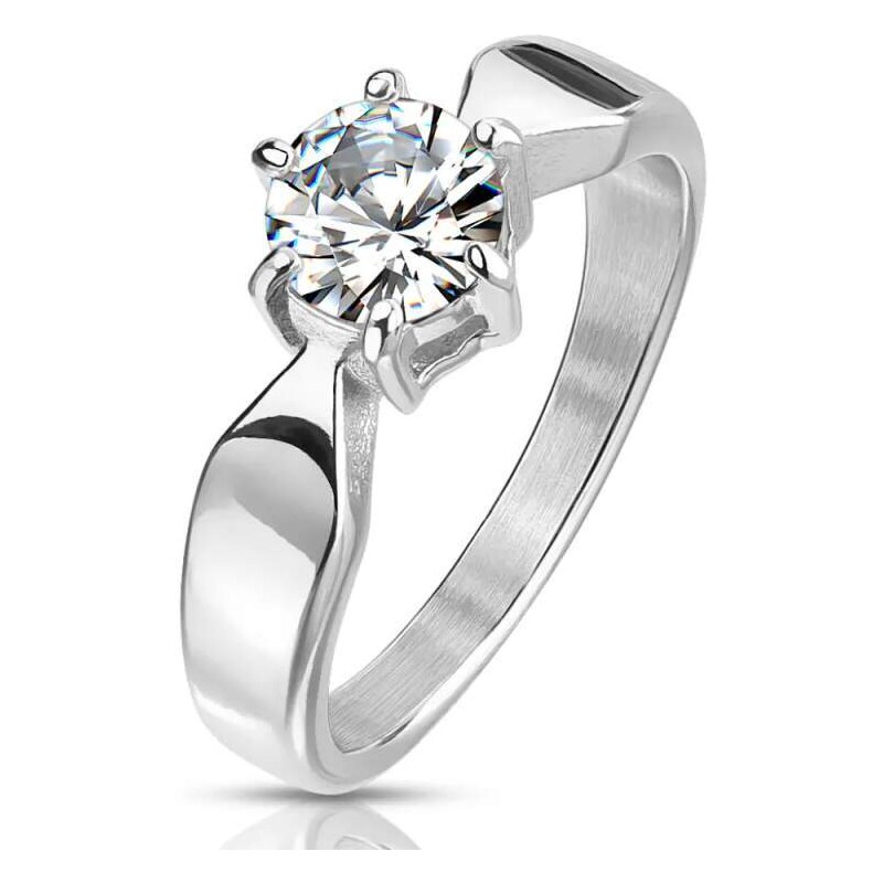Glory Prsteň z chirurgickej ocele so zirkónom Suzy strieborný R-M6809S 53953573