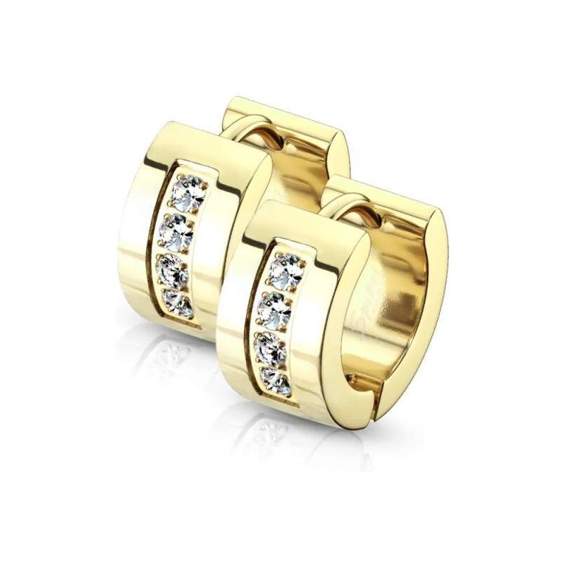 Glory Dámske náušnice z chirurgickej ocele Lea zlaté SE3527-GDC 53953591